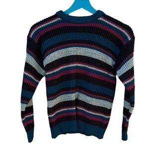 Take Ten boys size medium striped crew neck knit sweater